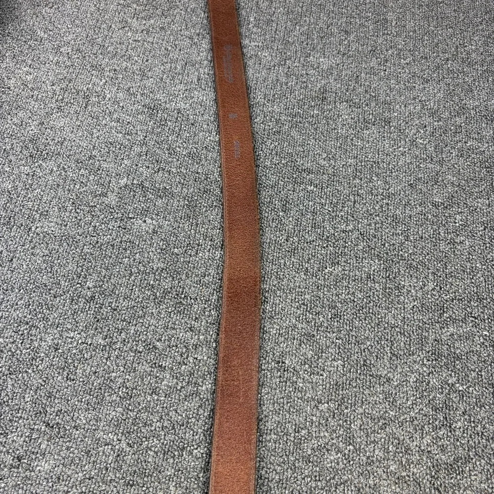 Allen Edmonds Leather Belt Mens 38 Brown Black Two Tone Casual USA Brass Buckle